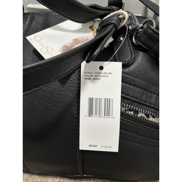 NWT Jessica Simpson RENEE Black Bag - Picture 6 of 11